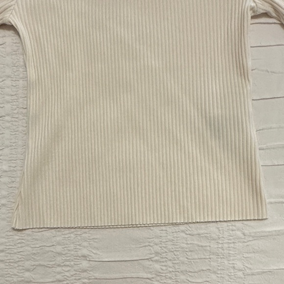 Cream Ribbed Women's Top H&M - Picture 2 of 5